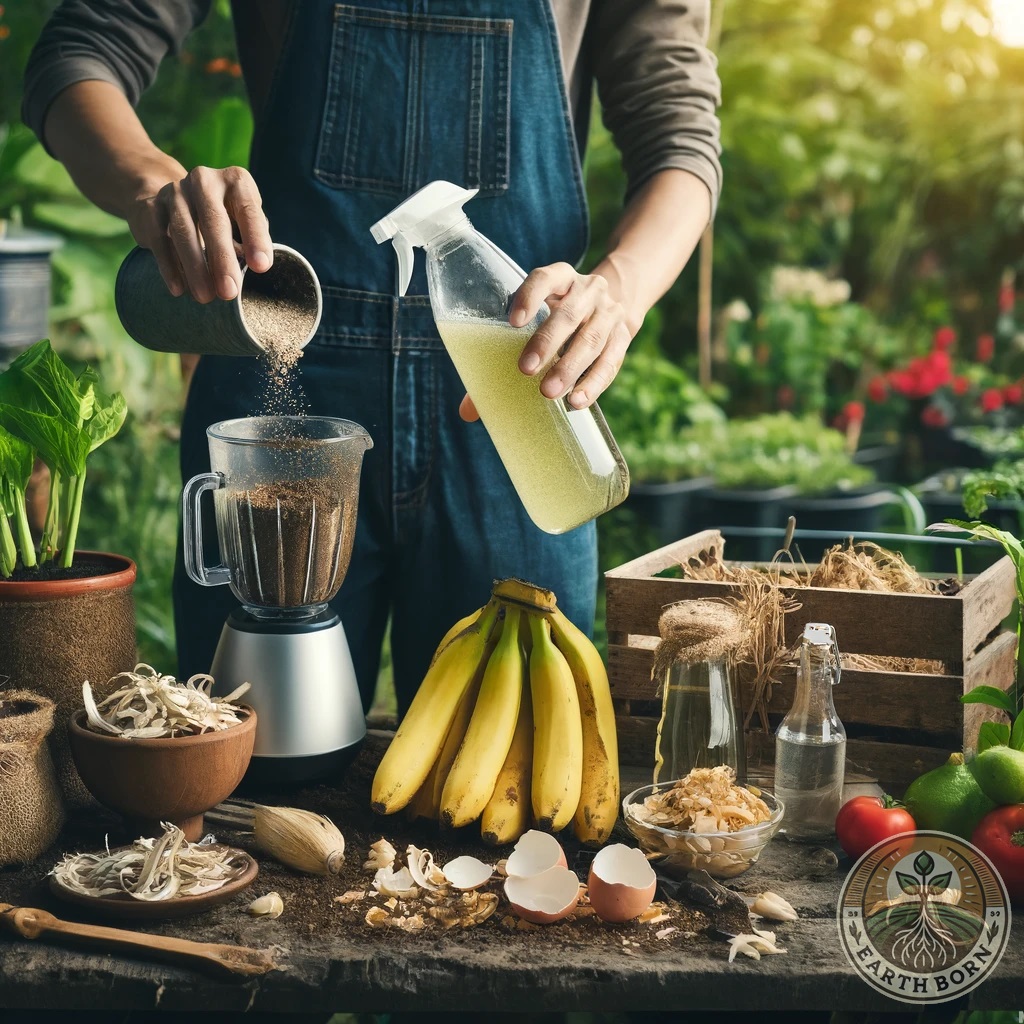 🍌🥚 Banana & Eggshell Fertilizer – A Natural Boost for Your Plants! 🌿
