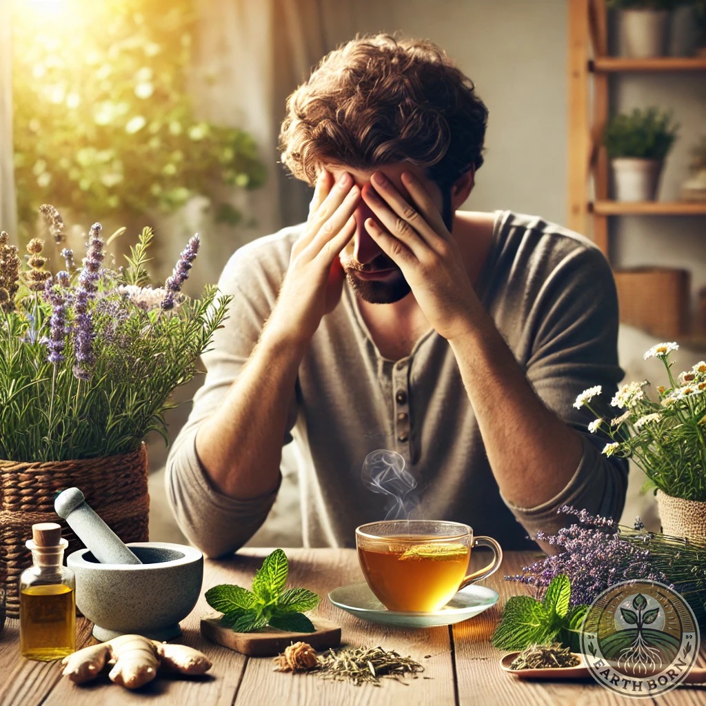 🌿 Natural Headache Relief: The Best Herbs to Ease Pain 🌿
