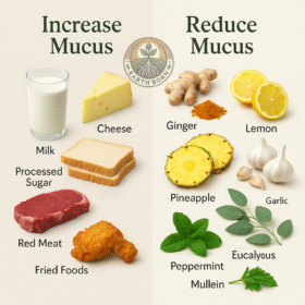 🌿 The Foods and Herbs That Influence Your Body’s Mucus Production 🌿