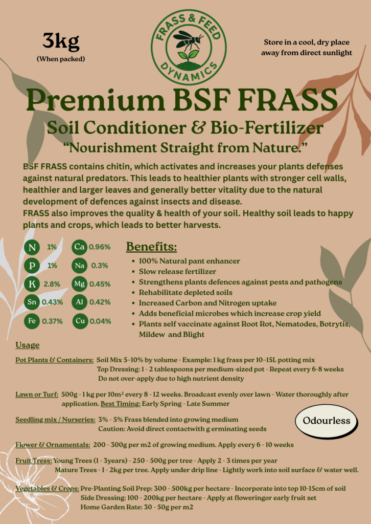BSF Frass Bio-Fertilzer & Soil Conditioner